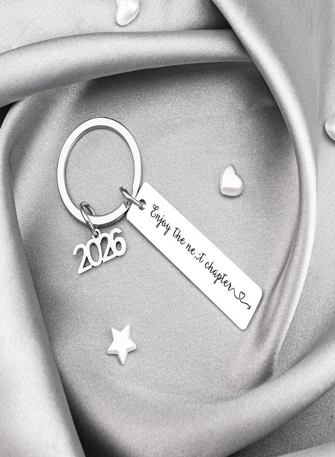 MOEXUKO 8 Pcs Class of 2026 Keychain 2026 Graduation Gifts for Her Him College Graduation Gifts for Women Men Middle High School Masters Degree Graduate Gift Ideas Senior 2026 Keyring - Image 3